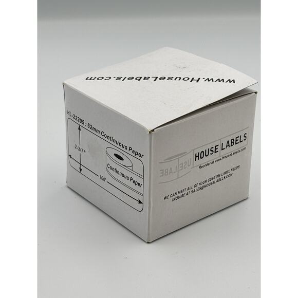 Non-OEM Fits BROTHER DK-2205 Continuous Labels - (1) Roll of 100' + (1) FRAME - Picture 6 of 7